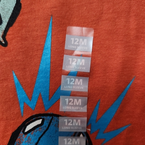 Carters toddler size 12 month long sleeve shirt - Picture 3 of 5